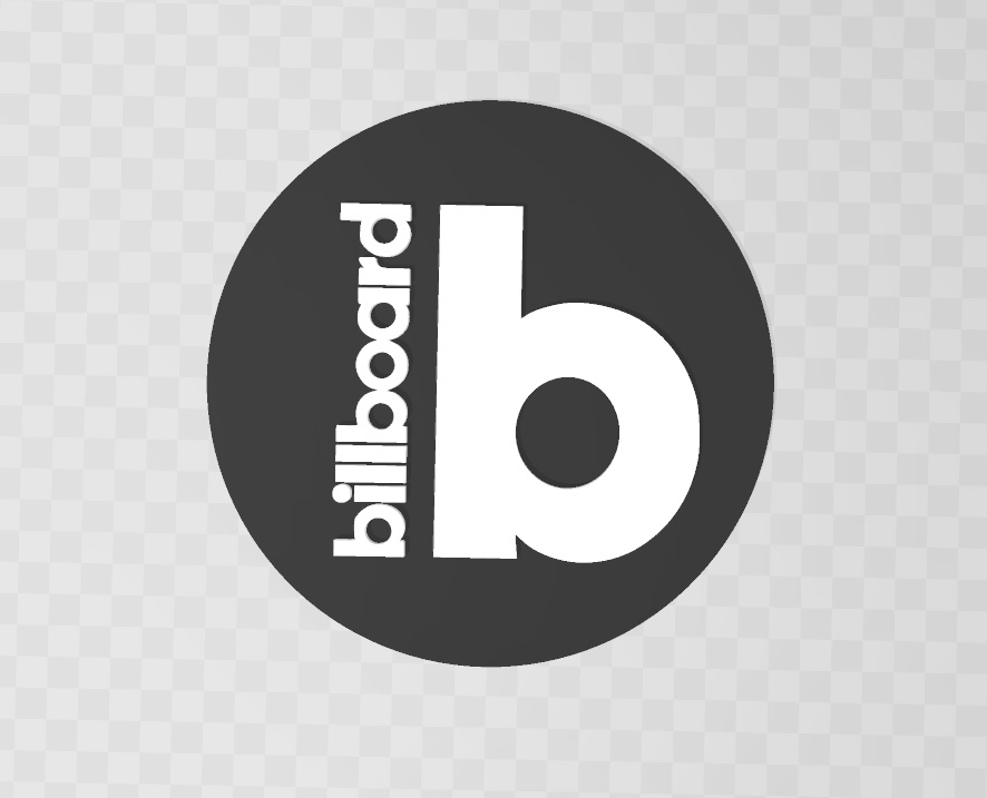 billboard logo music charts 3D print model - Mito3D