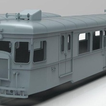 Billard Wagen a80d Carder Spiel Modell Eisenbahn Triebwagen hom 3d print model - Mito3D