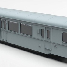 Billard Anhänger a80d Carder Spiel Modell Eisenbahn Triebwagen hom 3d print model - Mito3D