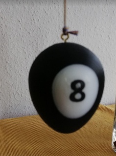 billiardegg - 8er easter egg hang billiards stufffei 8s gift player decoration decorations ei ball 3d print model - Mito3D