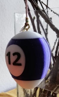 billiardegg - half 12s easter egg hang billiards stufffei 8s gift player decoration decorations ei ball 3d print model - Mito3D