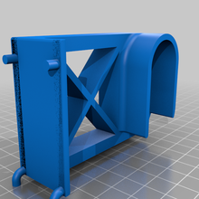 biltema pegboard paper towel holder 25mm rod papertowel tool_holders_boxes 3d print model - Mito3D