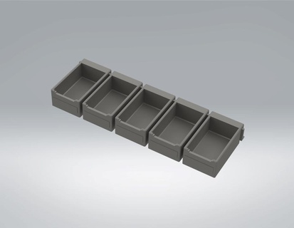 bin shelf workshop storage wall nails screw bit mechanical engineering mechanic 3d print model - Mito3D