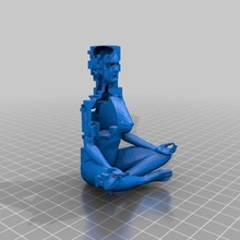 binary lotus tool asana flower meditation 3d printing 3d print model - Mito3D