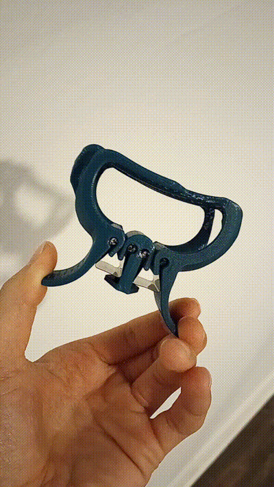 bağlayıcı klips saç kravat barret çene stil hediye özelleştirilmiş Sanat moda giyilebilir 3D print model - Mito3D