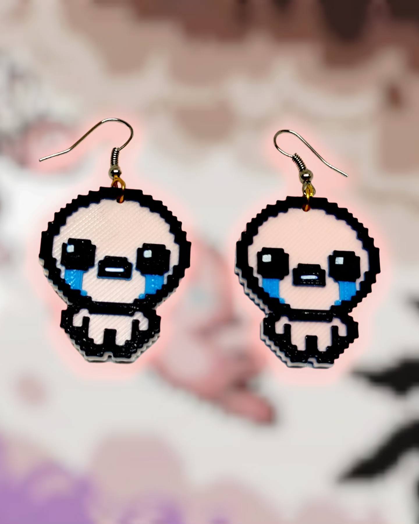 binding of isaac - llavero keychain aritos earrrings jewelry pendientes llaveros aretes 3D print model - Mito3D