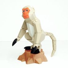 bing-shen year formosan macaques art 3d print model - Mito3D