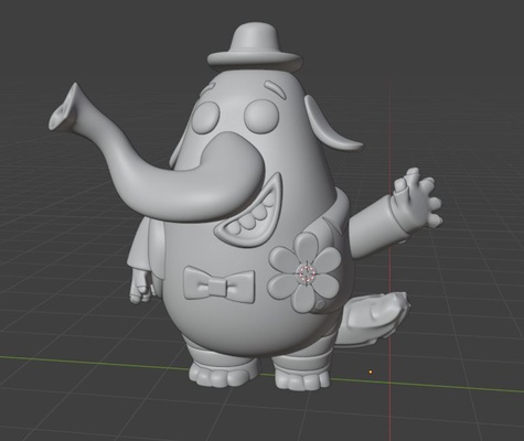 bing bong funko popular estilo juego personaje disney intensamente elefante licuadora 3d print model - Mito3D