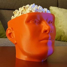 binge watcher's popcorn bowl chips crisps film head marathon movie nachos tv series show kitchen_dining 3d print model - Mito3D