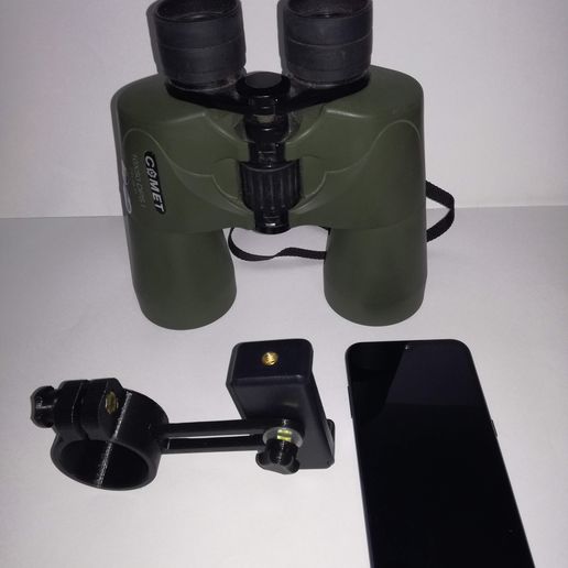 binoculars cell phone adapter gadget binocular cellular support largavista lens 3D print model - Mito3D