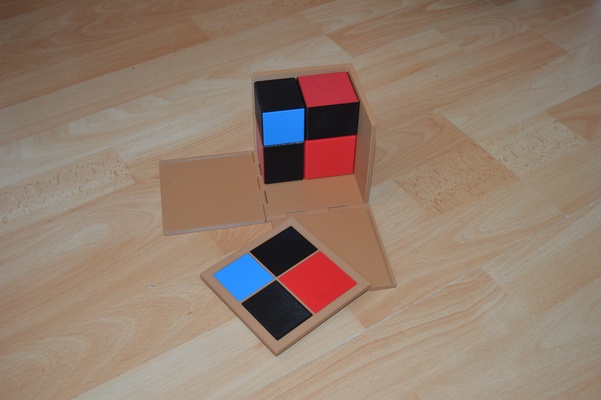 terimli küp matematik cebir cebirsel formül montessori 3d print model - Mito3D