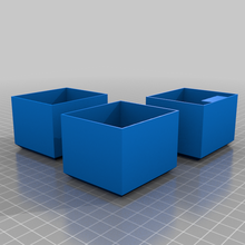 bins + handles 3d_printing 3d print model - Mito3D