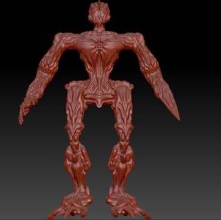 bio mech juego miniatura escultura 3d print model - Mito3D