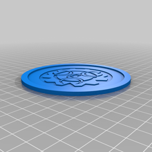 bioblue drink coaster household 3d print model - Mito3D