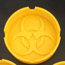 biohazard ashtray home 3d print model - Mito3D