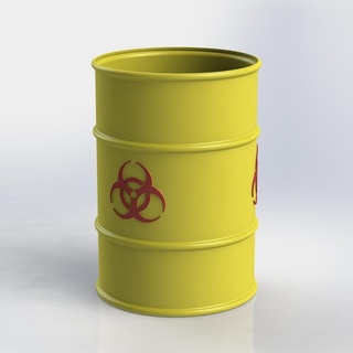 biohazard barrel 1 10 scale 3d print model - Mito3D