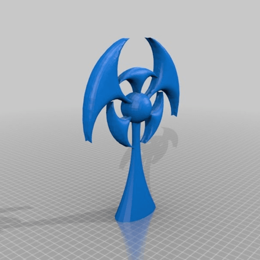 biohazard croce - golden axe ii art segni loghi 3D print model - Mito3D
