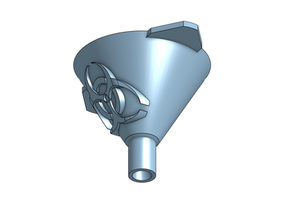 biohazard resin funnel handling tool 3d print model - Mito3D