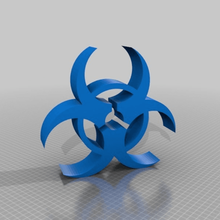 biohazard art signs logos 3d print model - Mito3D