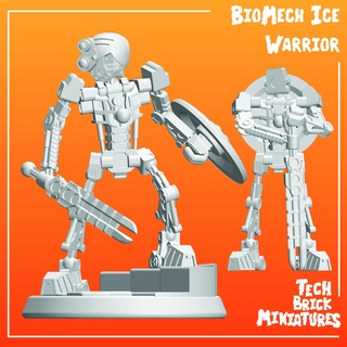 biomech robot glace guerrier Jeu scifi jouet jeu guerre miniatures 3d print model - Mito3D