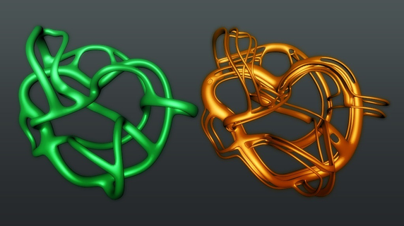 biónico abstracciones herramientas resumen Arte bio curva geometría aleatorio 3d impresión 3d print model - Mito3D