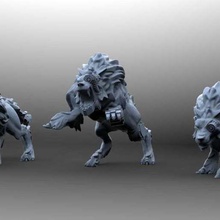 bionic wolves game toy wolf cyber 3d print model - Mito3D