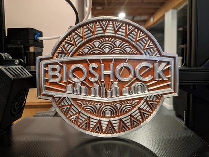 bioshock logo Game bioshock video game video games games game  3d print model - Mito3D