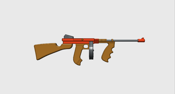bioshock machine pistolet 3d print model - Mito3D
