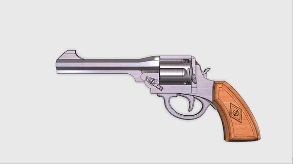 Bioshock Pistole 3d print model - Mito3D