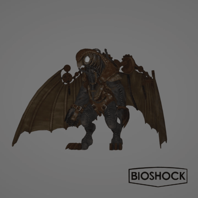 bioshock songbird big daddy sister rapture 2 infinity be ocean poly toy 3d model 3d print model - Mito3D