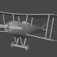 çift kanatlı uçak plan havacılık aeronautica uçuş 3d print model - Mito3D