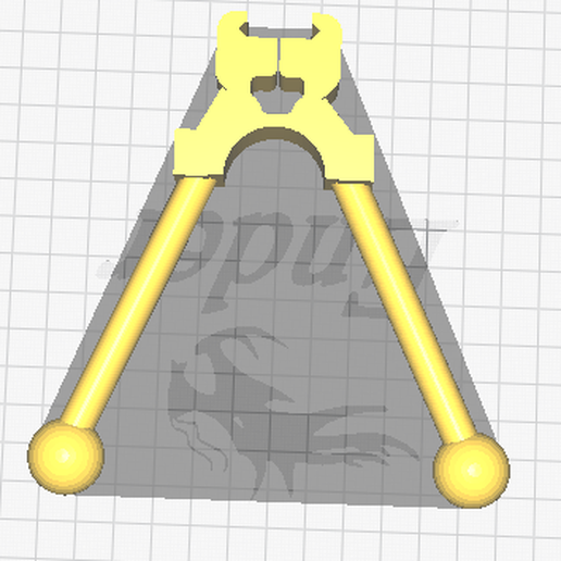 Zweibein Abs Gewehr pcp 3D print model - Mito3D