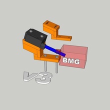 biqu b1 filament sensor bracket bmg upgrade biqub1 filamentsensor 3dprinter bmgextruder extruder mod 3d print model - Mito3D