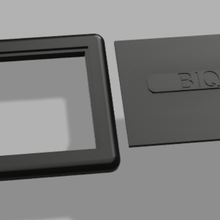 biqu b1 schermo copertina guaina telaio magneti tapa pantalla marco 3d print model - Mito3D