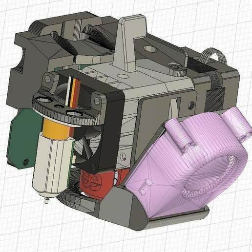 biqu h2 Achevée trousse b1 Célibataire 4020 ventilateur v2 3d_printer_extruders 3D print model - Mito3D