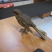 bird game 3d allahyari animal art iran lasercut toy laser cutter wood 3d print model - Mito3D