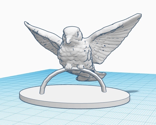 pássaro 3D print model - Mito3D