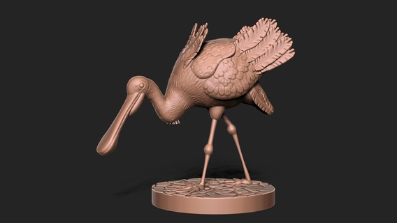 kuş kırmızılık kaşıkçı leylek kuğu pelikan martı ördek Kaz yeşilbaş karabatak flamingo hayvanlar 3d print model - Mito3D