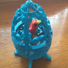 kuş kafesi quilling tarzı sanat masaüstü Paskalya süs 3d print model - Mito3D