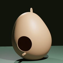 uovo di uccello casa giardino bird deco la decorazione habitat shack 3d print model - Mito3D