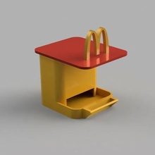 oiseau vite aliments mangeoire oiseaux manger mc Donald mcdonald 3d print model - Mito3D