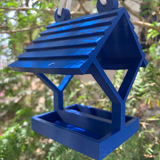 pájaro alimentador casa nido aves comida agua Primavera comedero semillas semilla colgando 3D print model - Mito3D