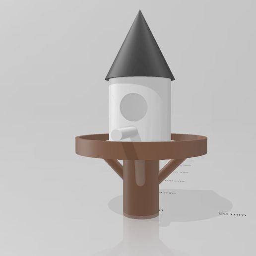 bird feeder various birds 3D print model - Mito3D