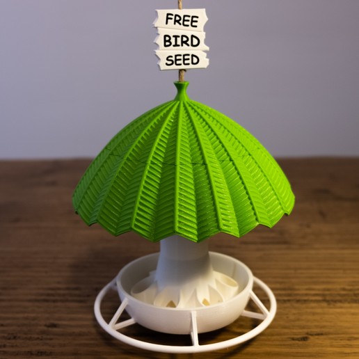 bird feeder free seed tool bird's house design palm game trees tree garden animal birds 3D print model - Mito3D
