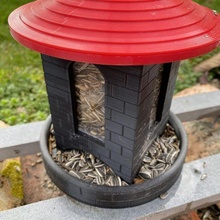 bird feeder hang - tower 3 design garden nest nesting box nature tree flower animal 3d print model - Mito3D