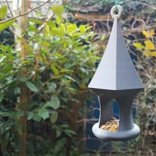 bird feeder print house birdfeeder garden yard outside pet animal small birds 3d print model - Mito3D