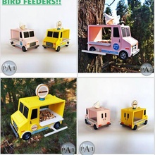 pájaro alimentadores hielo crema hamburguesa camión combo 3d print model - Mito3D