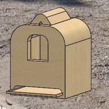 bird house arquitetura animais jardim deco cabana pequena casa 3d print model - Mito3D
