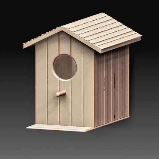 bird house architecture furniture art high poly printable-model inventory gadget 3D print model - Mito3D