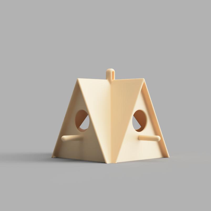 pájaro casa alimentador jardín aves 3d impresión 3D print model - Mito3D